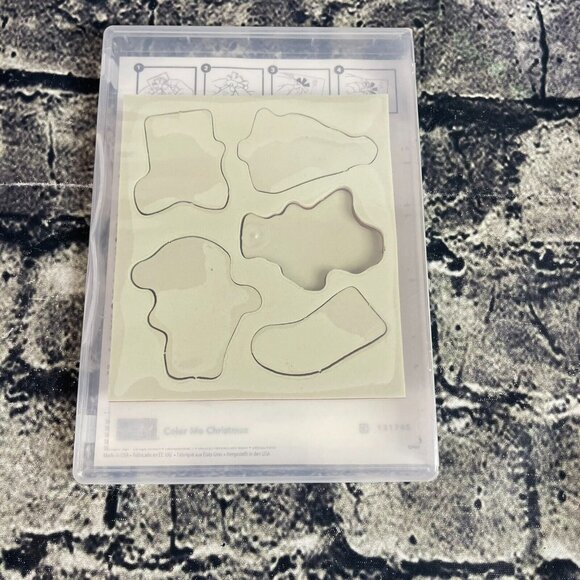 Stampin' Up! COLOR ME CHRISTMAS 5 piece Rubber Mount - Picture 5 of 9